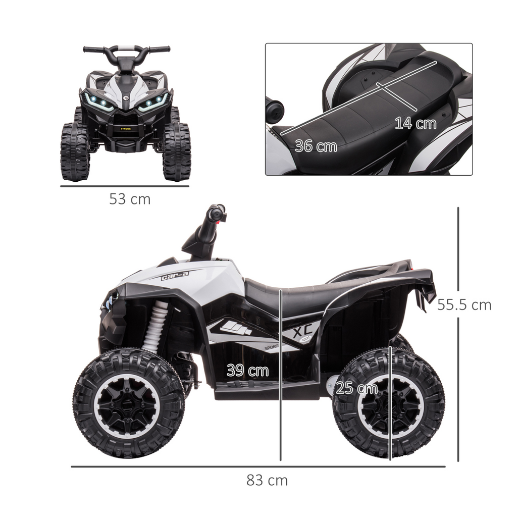12V Electric Kids’ Ride-On Quad Bike ATV for 3-5 Years